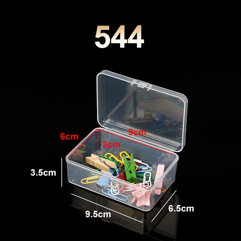 Transparent Rectangular Craft & Storage Box - Small Parts Organizer