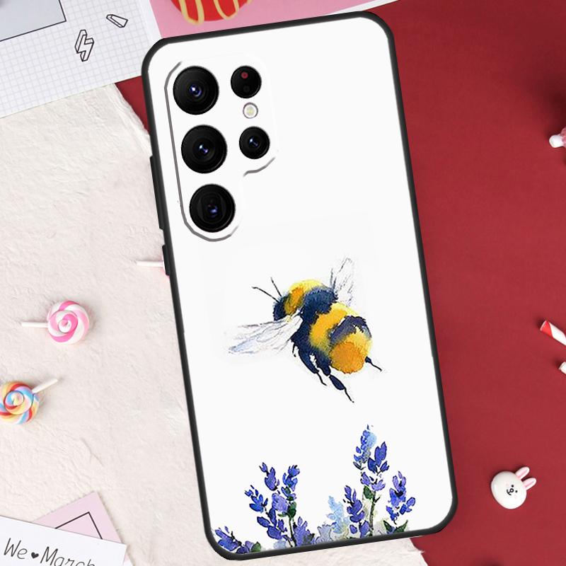 Bee Bumblebee Case For Samsung Galaxy S26 Ultra S20 S21 S22 S23 S24 S25 Ultra S10 Plus S25 FE Cover Shell