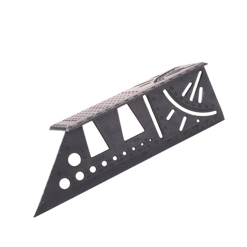 

Multifunctional Locate Carpenter Angle Ruler 3D Miter Angle Measuring Tool Perforated Positioning Ruler 45 90 Degree Lines Ruler чёрный