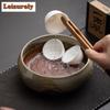 900ml Antique Coarse Pottery Jianshui Washing Cup Bowl Water Washing Slag Tank Household Chaxi Tableware Accessories Ornaments