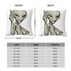 Paul The Alien Square Pillowcase Polyester Linen Velvet Pattern Zip Decorative Pillow Case Sofa Cushion Cover