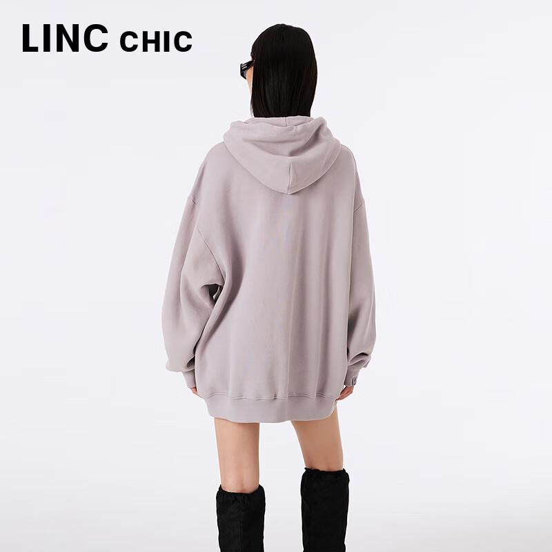 Jinyujie Women's Relaxed Fit Long-Staple Cotton Hooded Sweatshirt