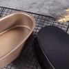 DIY Non-stick Cheese Cake Tin Oval Shaped Carbon Steel Loaf Tray Bread Mould Baking Tool Cake Pan