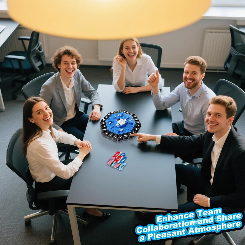 Word Game Family Board Games for Kids & Adults with 2 Modes,220 Topic Categories 24 Letters Pressing Games,Fun Fast-Paced Learning Game,35 Cards,LCD