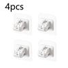 4pcs Nail-Free Adjustable Curtain Rod Holder Clamp Curtain Rod Brackets