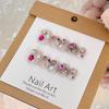 Handmade Nail Wearable Sparkling Stars Highend Sweet Cool Whitening Detachable