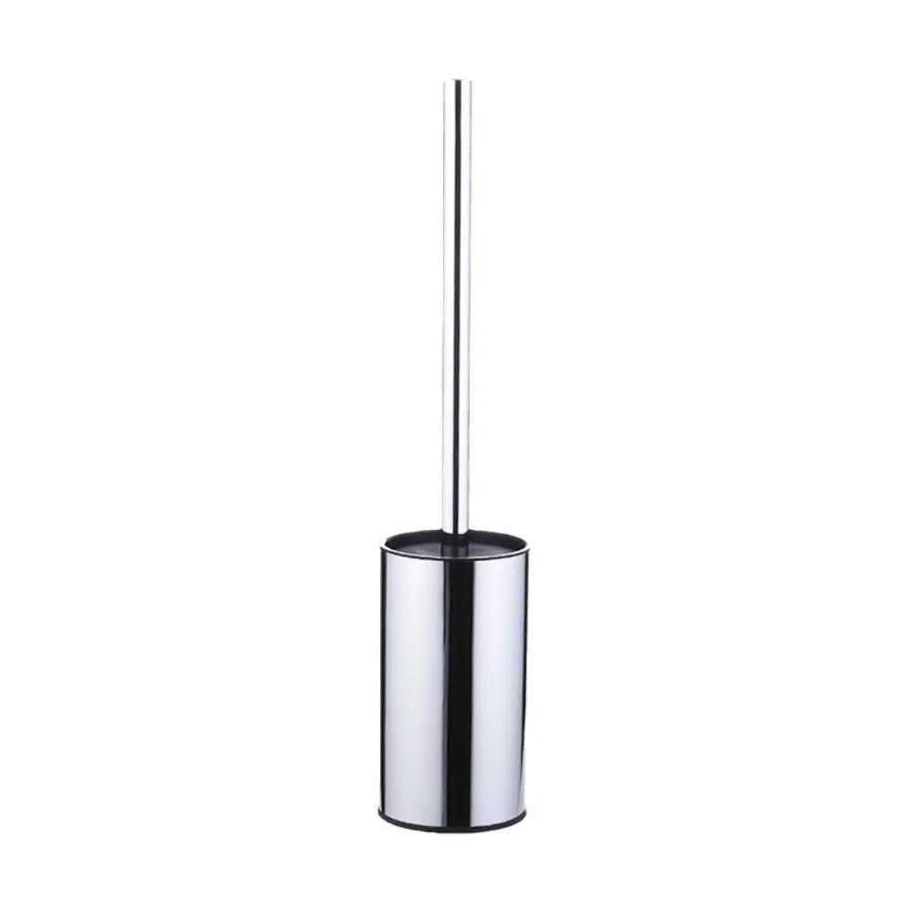Splash-proof Cover Toilet Brush Set Floor-standing Stainless Steel Toilet Cleaning Brush Rustproof Long Handle