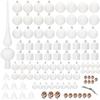 Boules de Noël - SPRINGOS - 100 pièces - Plastique incassable - Blanc - Décorations variées