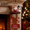 Outdoor Wind Chimes for Patio Christmas Santa Chime, Festive Hanging Ornament, Claus Snowman Elk Yard Accents Chime Garden Porch Holiday Home