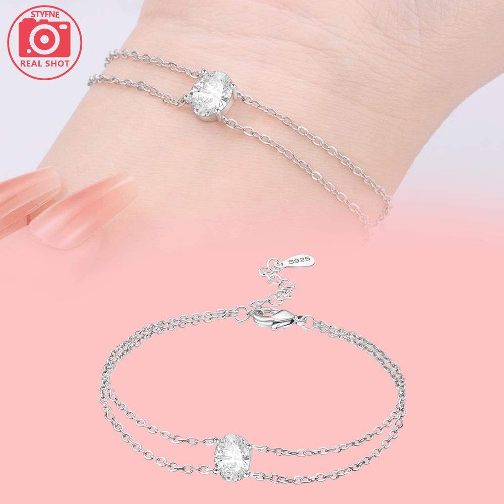 Authentic copper Starry Butterfly Bracelets Blue Zircon Cross Claws Bracelets Women Jewellery Accessory Anniversary Fine Gift