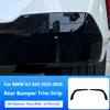 For BMW X3 G45 2025-2026 Car Exhaust Tailpipe Decoration Mask with Blackened Lower Lip and Jagged Teeth Appearance Accessories