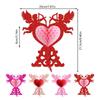 4Pcs Shimmering Honeycomb Tabletop Ornament for Wedding Party Decoration HX6C