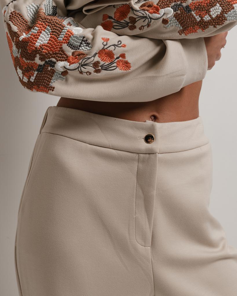 Suit with Vest PHARDI 7066 38 Beige (vest, Jacket, Trousers)