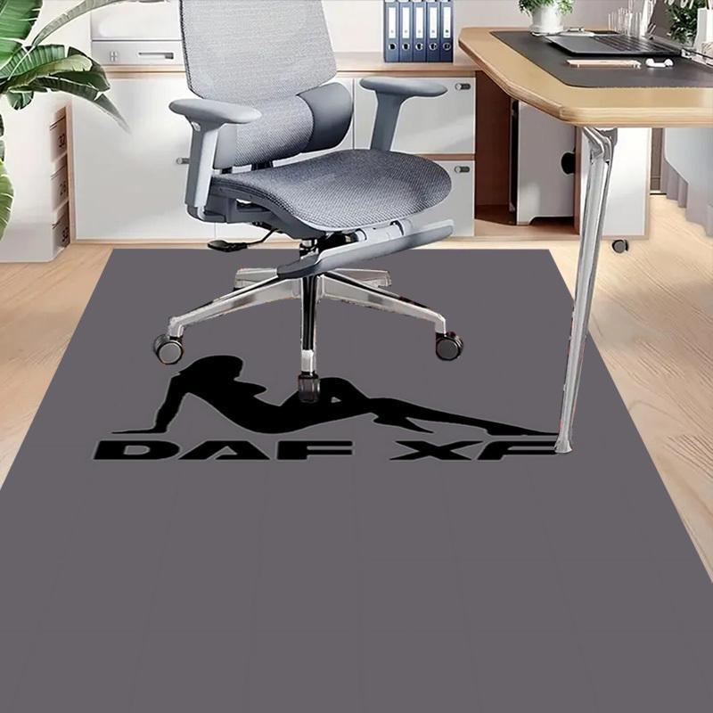 1 Stück DAF XF Home Office, Strapazierfähige Polyester-Fußmatte mit Einfacher, Bürodekoration, Urbaner Stil, Rutschfeste Rückseite