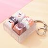 Cute Dog Squeeze Keychain Creative Stress Relief Fidget Pendant Mini Sensory Toy for Handbags Kids Party Gifts