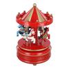 Home Decoration Room Decoration Red White Romantic Music Box Wooden Music Box No Battery Required Traditional And Nostalgic