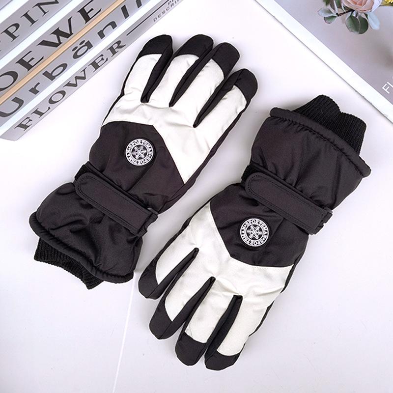 Unisex Winter Touchscreen Ski Gloves - Velvet Lining, Anti-slip, Windproof, Warm Sports Gloves
