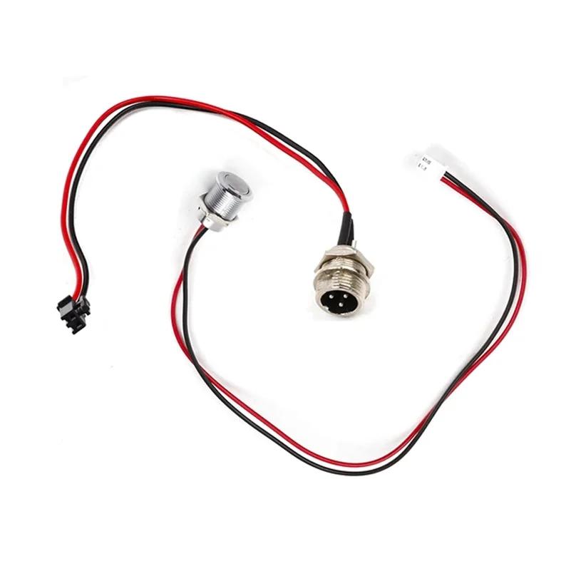 For Balancing Scooter Hoverboard 3 Pin/Prong 2 Wire Charging Port Replacement Practical Balance Car Parts