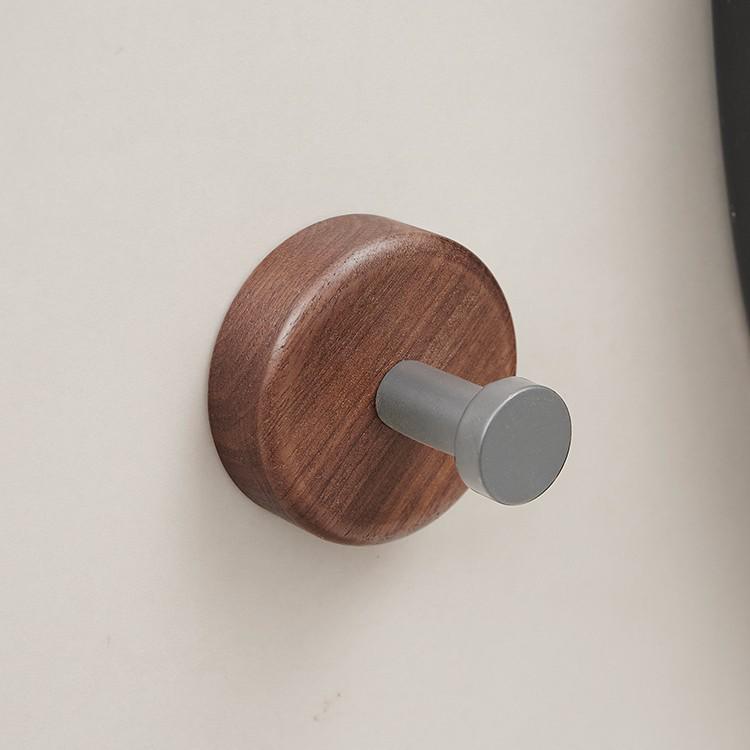 Walnut No-Drill Bathroom Slipper Rack: Wall-Mounted Shoe Organizer