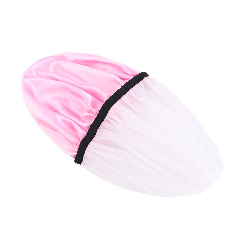 Hot Double Layer Reusable Hair Bath Cap Custom Logo Waterproof EVA Elastic Band Shower Cap