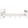 Solid Wood Bed without Mattress White 120 x 200 cm Pine Wood
