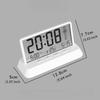 Temperature Date Week Display Table Clock 12/24H Desktop Clock Transparent Alarm Clock  Room