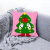 Cute Fruit Character Cushion Cover Premium Comfort Reversible Pillow Cove Two in One Design for Any Room  Car Interior