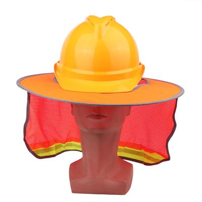 1 Piece Neck Shield Helmets Reflective Hat Summer Sun Shade Safety Hard Hat Brim Reflective Cap Cover For Construction Workers