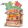 Cute Store Theme Magnet Mini Refrigerator Magnets, DIY 3D Puzzle Magnetic Building Blocks, Scene Assemble Stacking Construction Toy for Kids, Creative