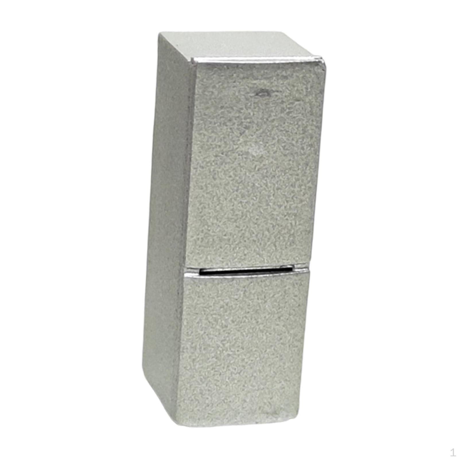 

1/64 Miniature Freezer Dollhouse Fridge Life Scene Ornament Resin Accessories Pretend Play Toy Two Doors