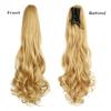 XINRAN 22-Zoll-Pferdeschwanz-Haarverlängerung mit Krallenclip, synthetisches Pferdeschwanz-Verlängerungshaar für Frauen, Pferdeschwanz-Haar-Haarteil