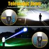 UV Flashlight Purple White Dual Light 395nm Ultraviolet Torch Zoom Flashlight Detection Lighting Lamp for Pet Stains Hunting