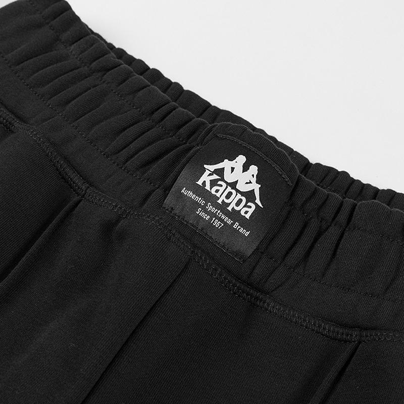 Kappa Solid Color Logo High-Waisted Flared Casual Pants Women bottoms Black K0D82AK71-990