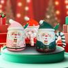 Santa Claus Ceramic Mug Cartoon Water Cup with Lid Spoon Cute Milk Coffee Mugs Couple Souvenir Drinkware Christmas Holiday Gifts