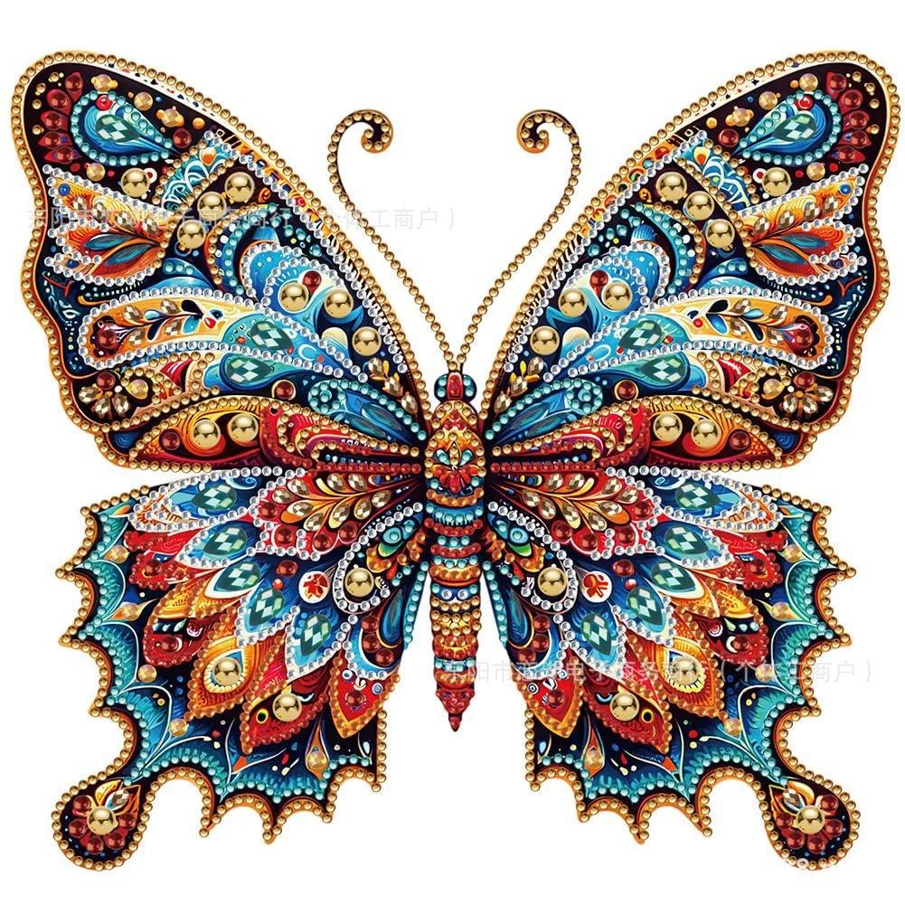 Schmetterlingsförmiges Diamantgemälde in großer Größe mit leuchtenden Diamanten, dekoratives Gemälde, Explosionsmotiv