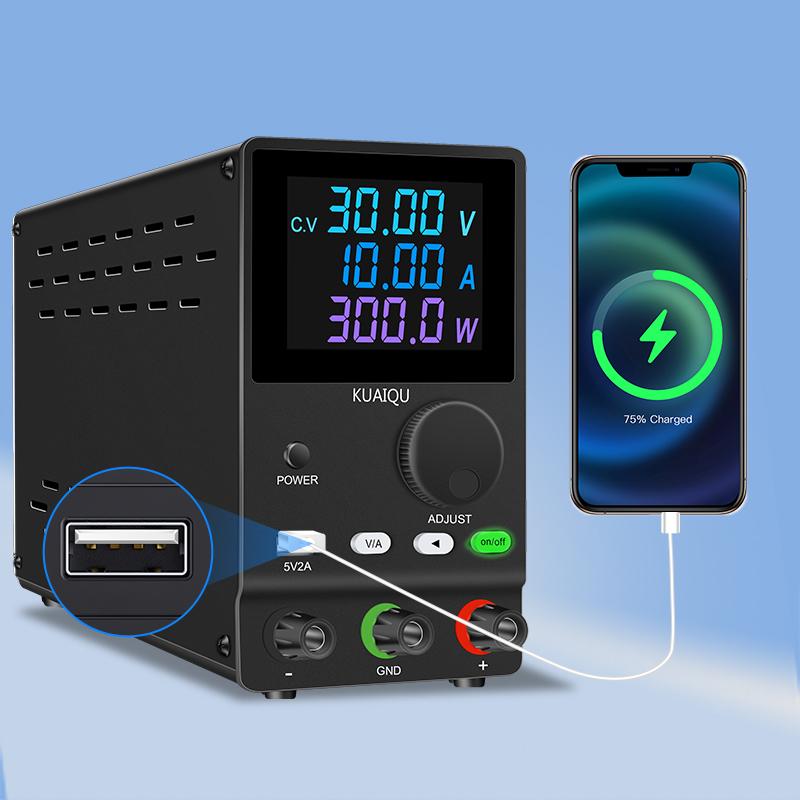 Color LCD DC Power Supply Programmable Lab Adjustable Voltage Stabilizer 30V 10A 12V 12 Volt 24V Regulator Source for Repair