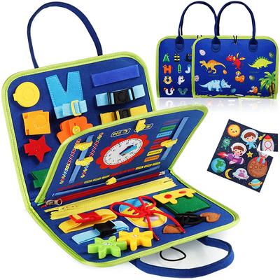 Montessori Oyuncakları Meşgul Tahtası Duyusal Aktivite Motor Becerileri İçin Geliştirme Tahtası, Küçük Çocuklar İçin Öğrenme Tahtası Noel Hediyesi