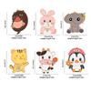 Cute Cartoon Animal Collection Enamel Brooches Penguins Elephants Tigers Cows Rabbits Pins For Clothes Jewelry Decoration