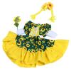 Sunflower Goose Outfit Unique Fade Proof Machine Washable Goose Statue Costume with Wig for Decoration
