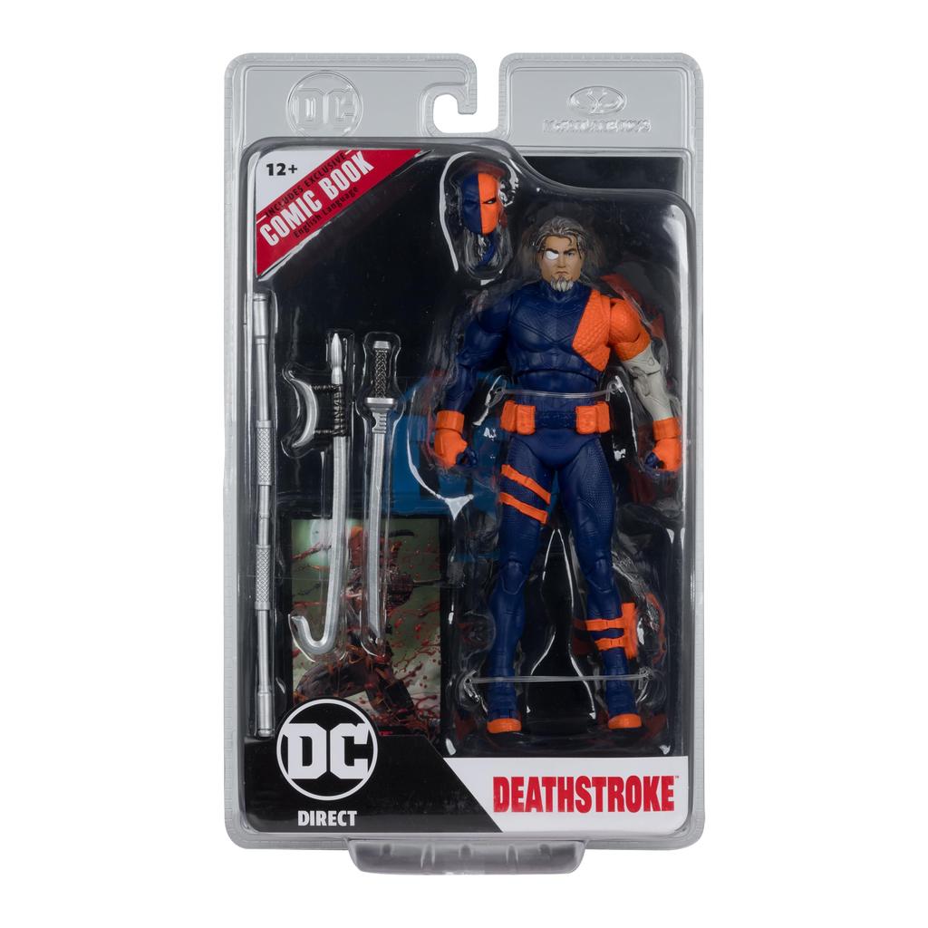 DC Direct Page Punchers Deathstroke Figure with Comic Book McFarlane Toy (DC Rebirth) 7-inch