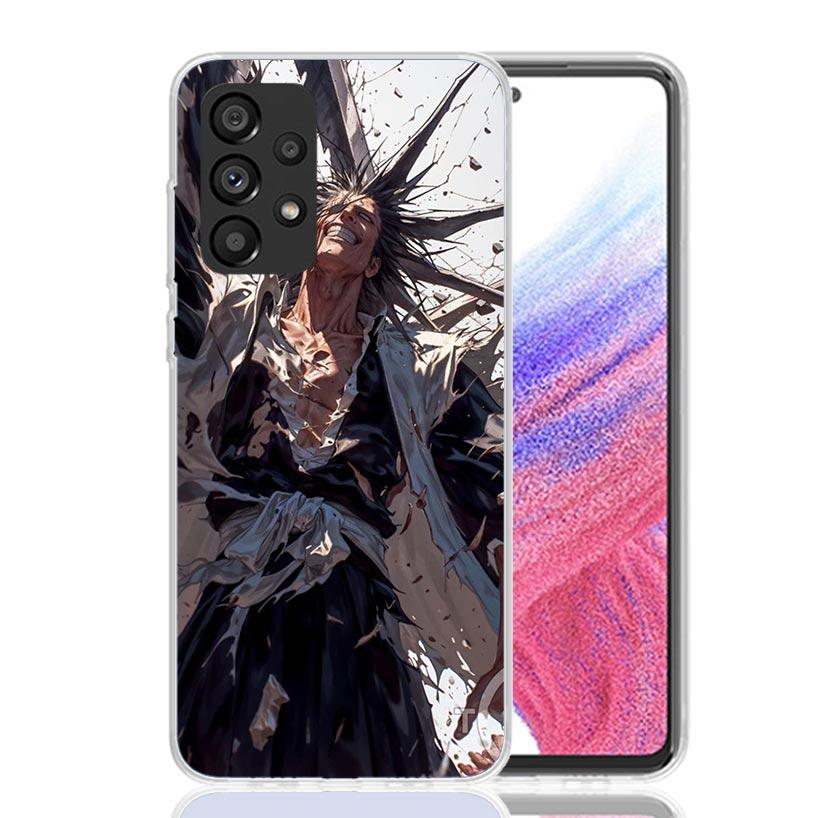 Zaraki Kenpachi Bleach Phone Case for Samsung Galaxy A52 A51 A50S A12 A22 A32 A72 A10S A30S A31 A71 Note 20 Ultra 10 Plus S10 Ga