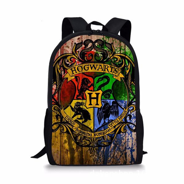 Harry Potter Student Backpack With Large Capacity Nylon Bookbag For Daily Use