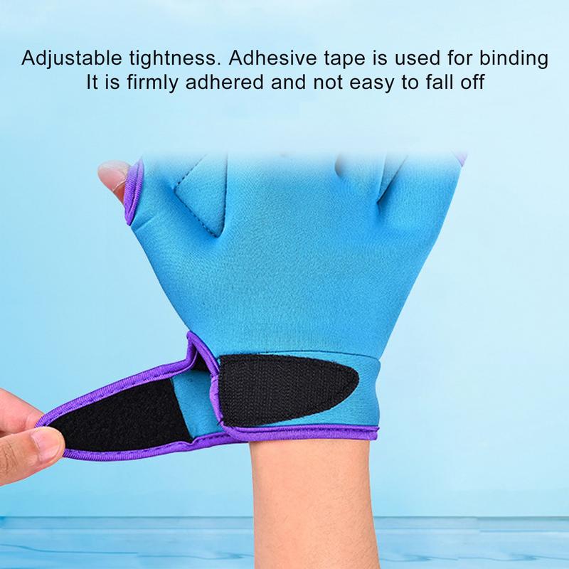 Swimming Resistant Gloves Webbed Gloves Aquatic Mittens Rubber Mittens Diving Gear For Helping Upper Body Resistant Water