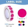1000Pcs Colored Dot Stickers Color Coding Labels Blank Circle Stickers Adhesive Round Price Stickers for Office 12.7mm 19mm 25mm