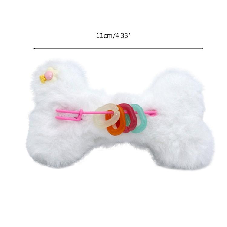 Plush Bone Keychain Pendant Cute Plush Hanging Decoration Pendant Bone Charm