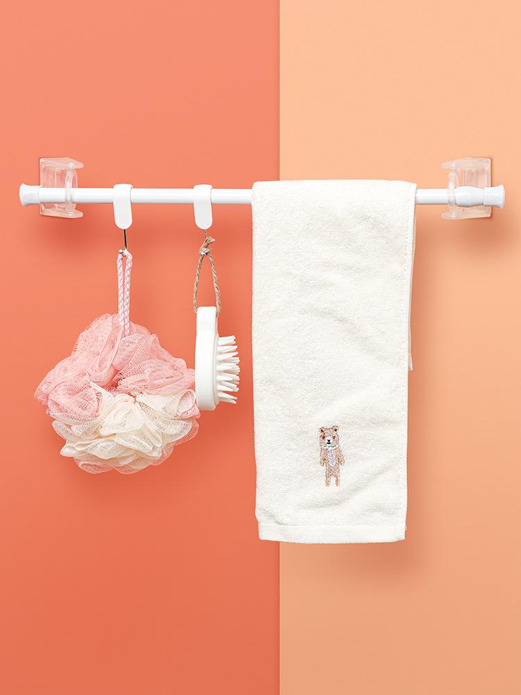 Misuo Punch-Free Rotating Telescopic Curtain Rod Hook Clip Bracket.