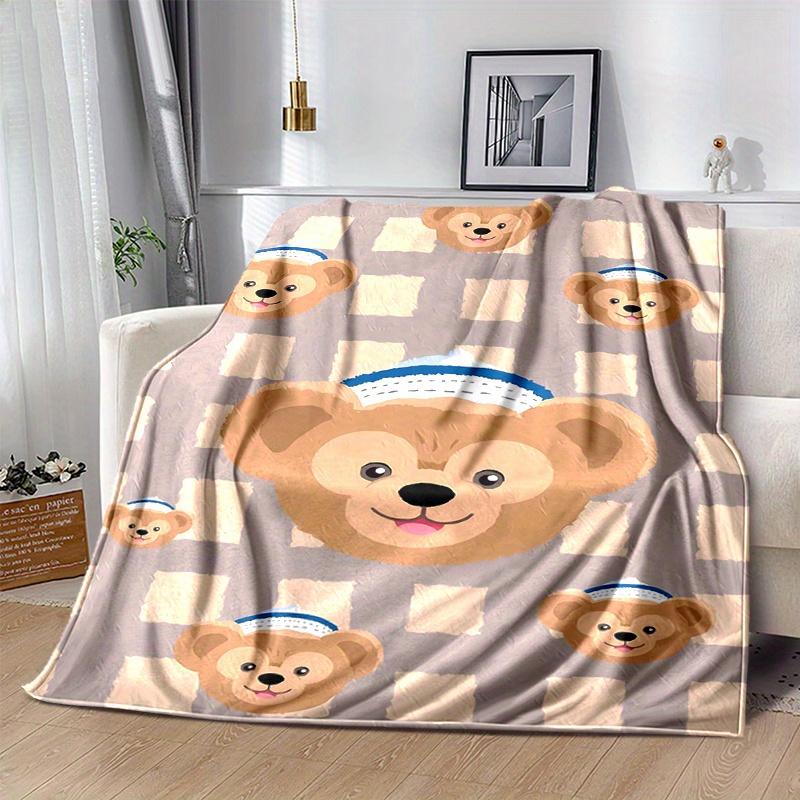 

1pc, Duffy (2) Cozy Flannel Throw Blanket Perfect Gift for Bedroom, Living Room, Travel, Camping, Car 80x120cm