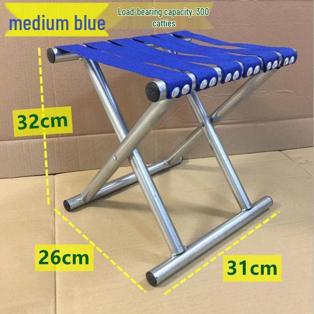 Compact Outdoor Folding Chair with Backrest - Portable for Fishing, Travel, and Street Stalls