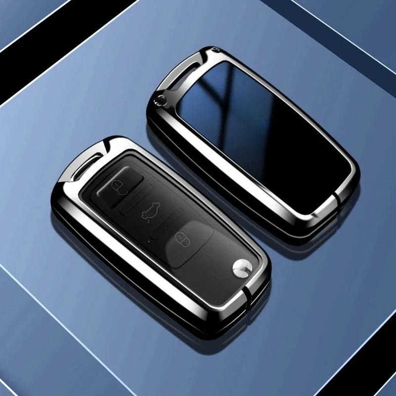 New Zinc Alloy Car Key Case Full Cover Protection Shell Bag For Vw Volkswagen Polo Tiguan Passat Golf Jetta Lavida