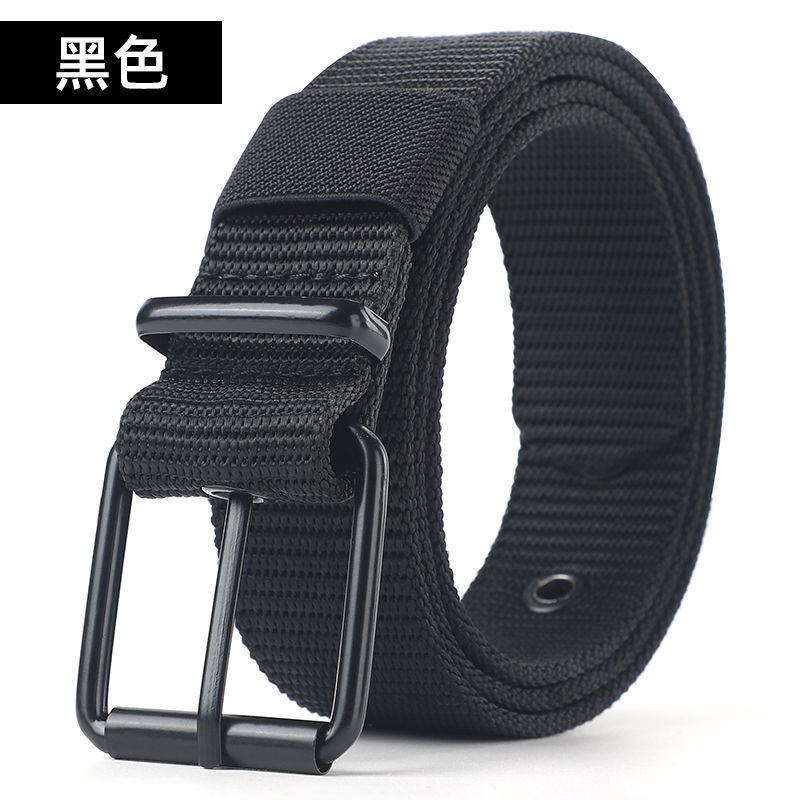 Men'S Pin Buckle Braided Belt Student Outdoor Tactical Outer Belt Nylon Military Training Breathable Belt
